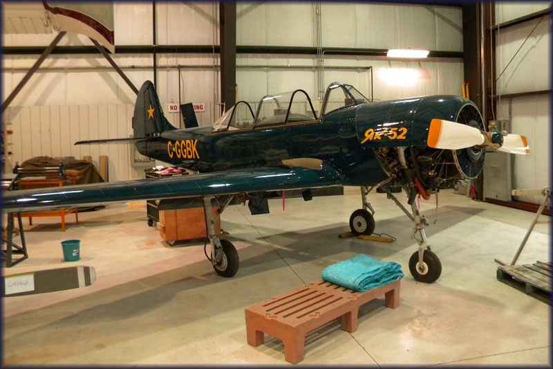 Yak 52 C-GGBK at Sealand