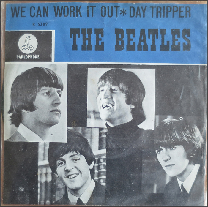 The Beatles - on single records (vinyl)