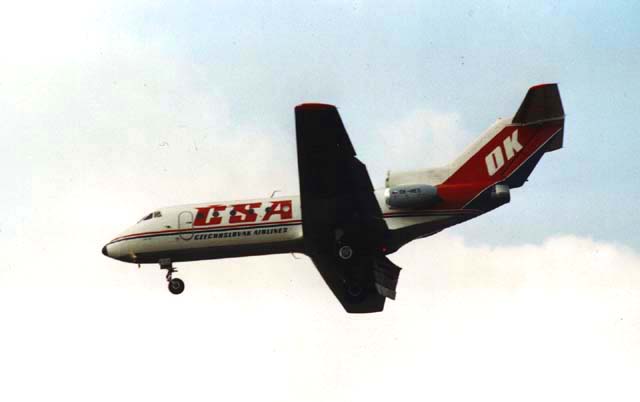 OK Jet in approach to Schiphol