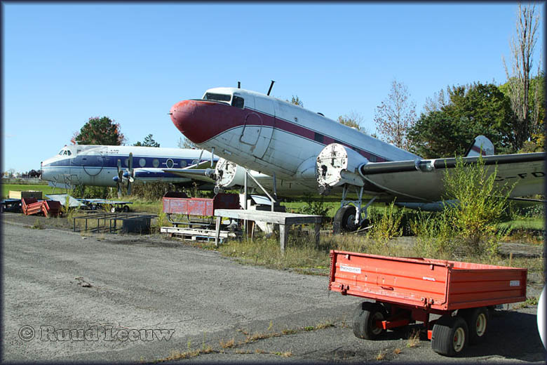 V.Viscount and DC-3 at St.Hubert
