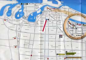 Museum on city map