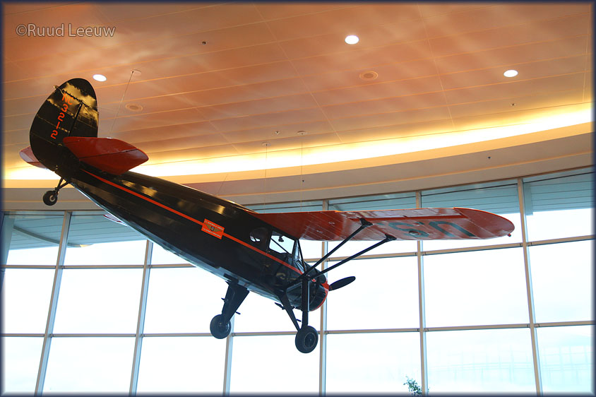 Fairchild bushplane inside Anchorage terminal