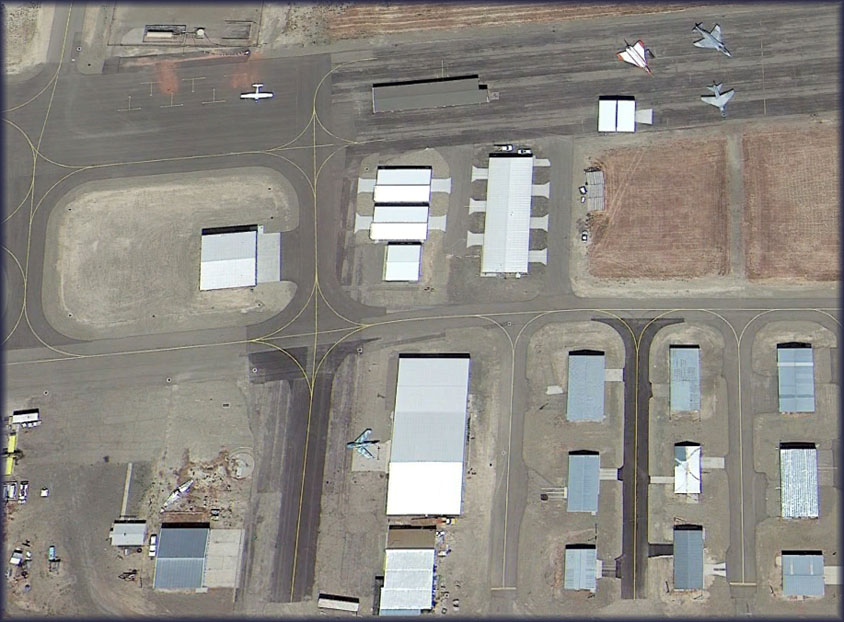 Google Earth of Ontario,OR airport