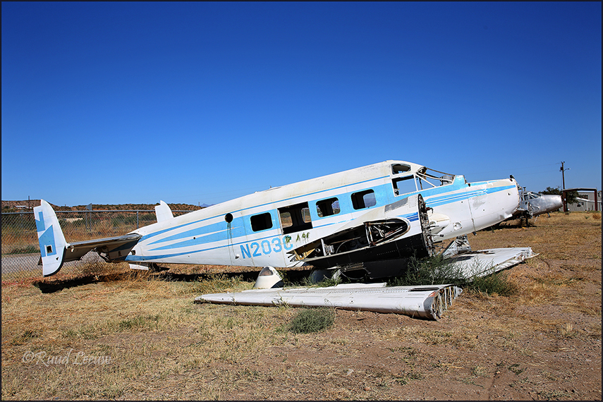 Beech 18s stored at Globe,AZ