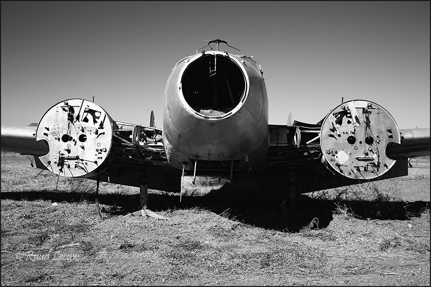 Beech 18s stored at Globe,AZ