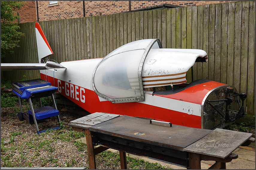 RAF Jet Provost in beer gardeb of The Standard pub