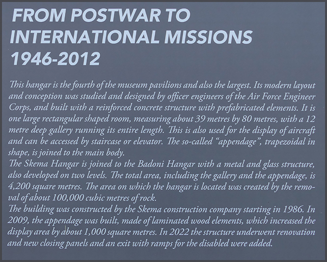 Museo Storico Aeronautica Militare (MUSAM), Vigna di Valle 2023