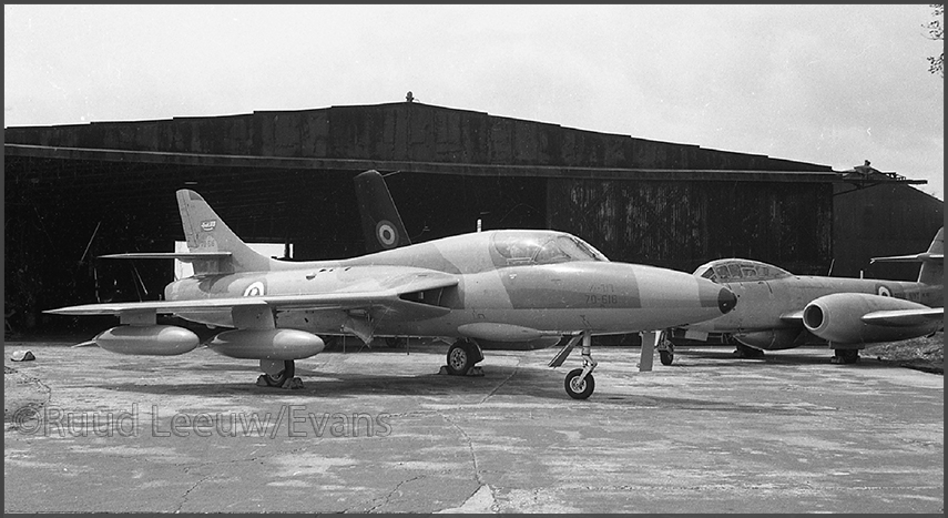 Military aircraft photography by (Adrian?) Evans, 1970s.