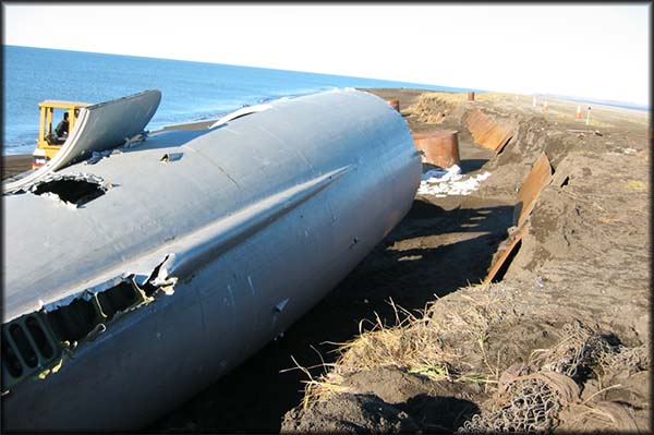 N898AL's grave at Kivalina