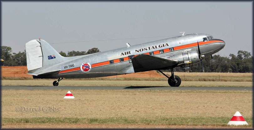 DC-3 VH-TMQ at Temora 2011