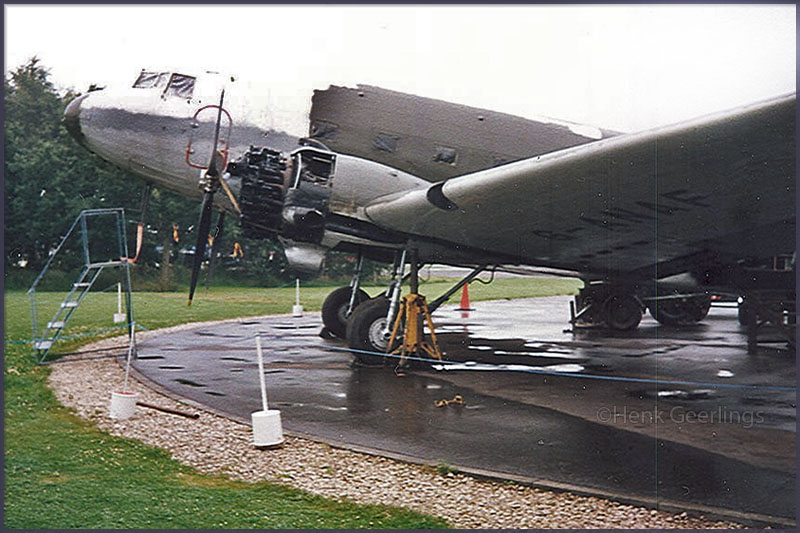 G-AMYJ with wing of G-ANAF and other signs of restoration.