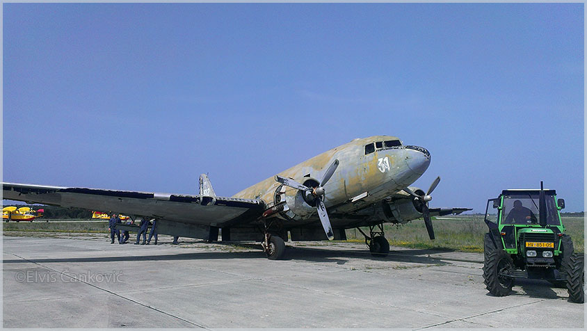 Douglas C-47B in Yugoslavia for preservation