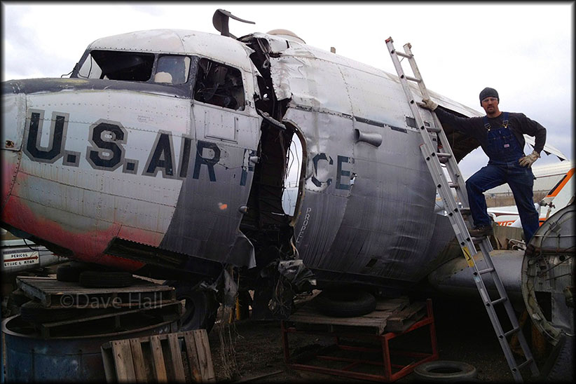 DC-3 formerly stored at Duff's Salvage Yard now to MotoArt