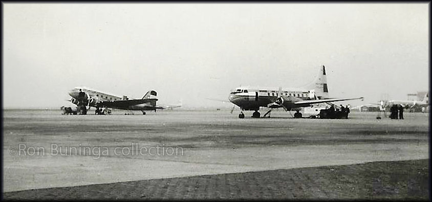 vintage airliners at Schiphol 