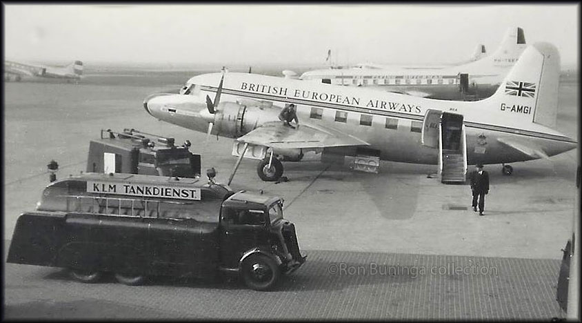vintage airliners at Schiphol 