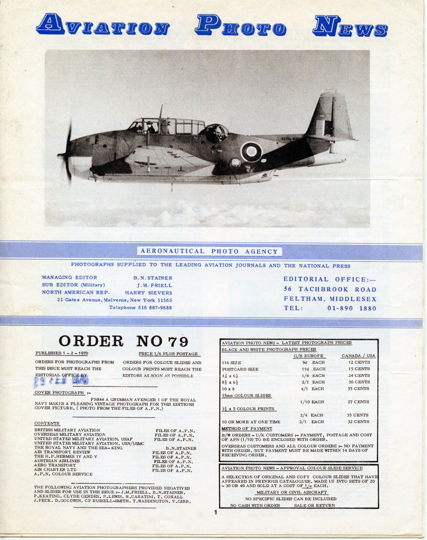 Brian Stainer's Aviation Photo News