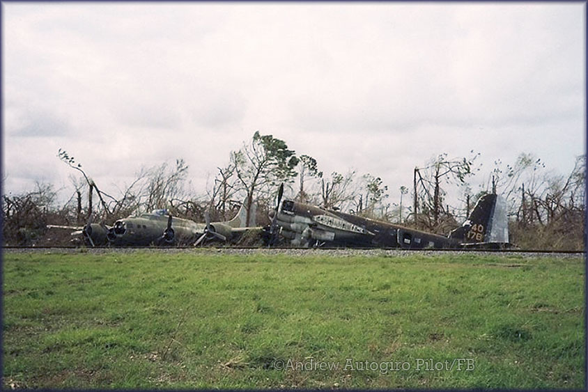 Propliners destroyed by Hurrican Andrew (1992)