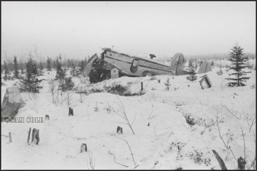 Beech 18 CF-XVF crash site