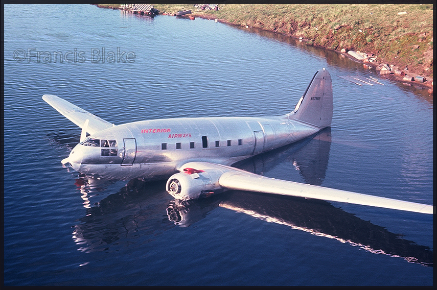 C-46 N67982 ran out of luck at No Luck Lake! Copyright Francis Blake