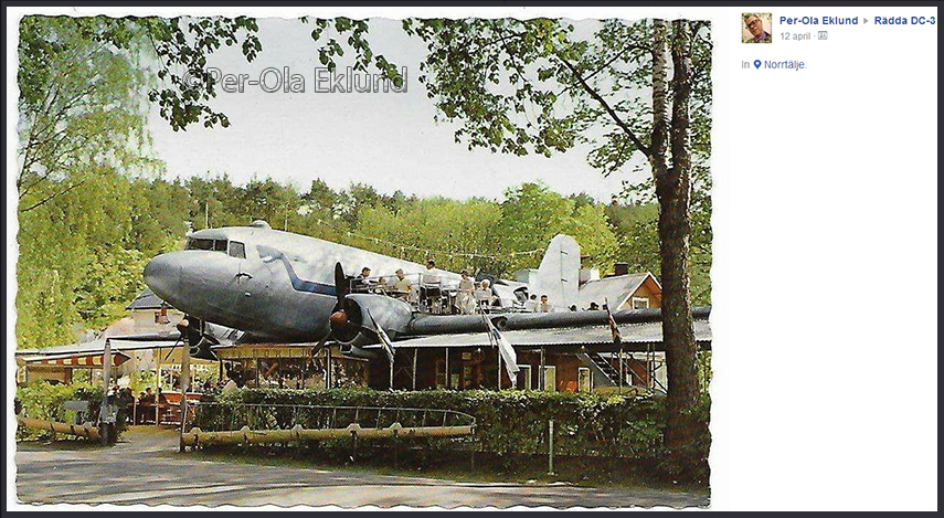 Radda DC-3 moved (Norrt&auml;lje)