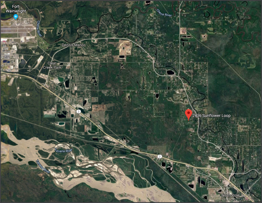 Location DC-6 N666SQ in North Pole, Alaska