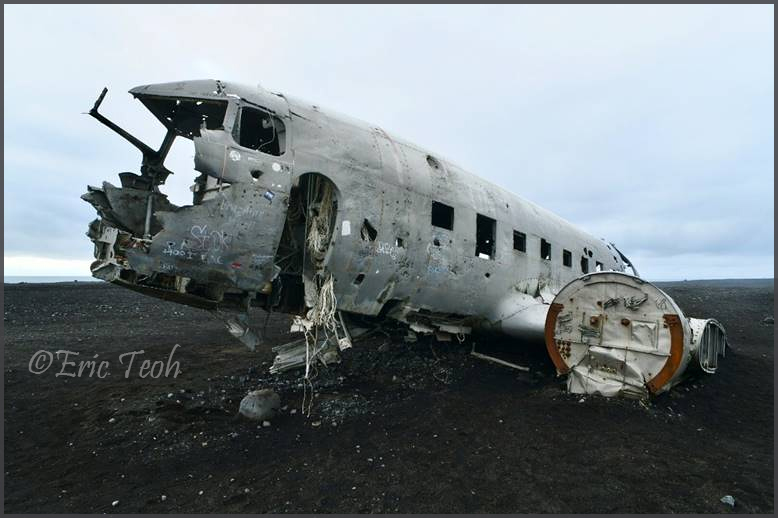 C-117 (Super DC-3) wreck beached @Iceland