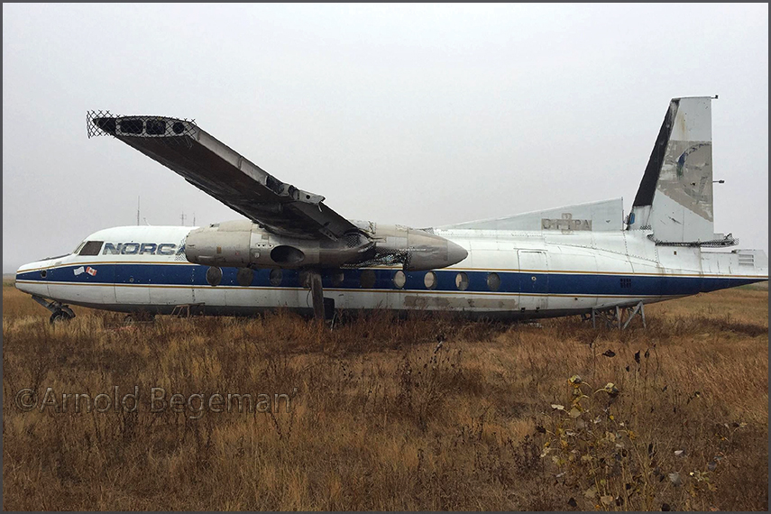 F.27A Friendship, stored at Saskatoon 