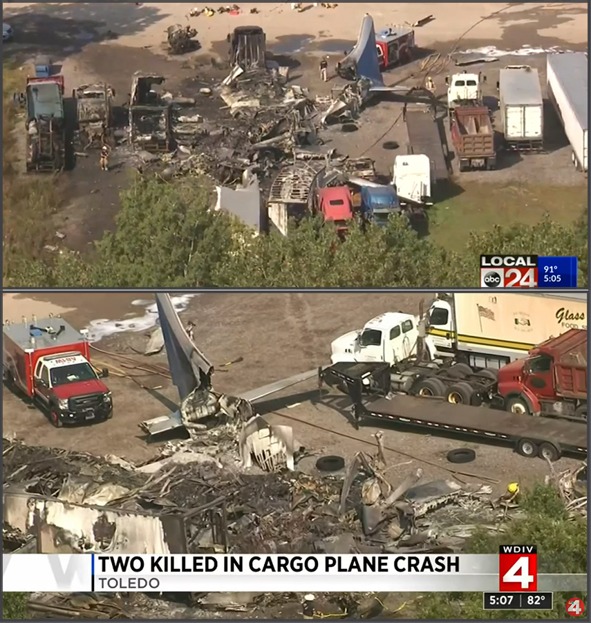 CV440 N24DR crashed while landing at Toledo,Ohio