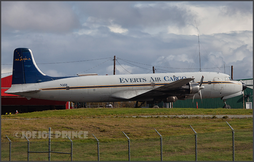 DC-6 N151 of Everts Air Cargo
