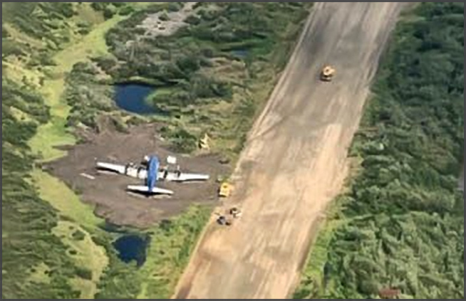 DC-6 N451CE mishap at Candle, Alaska