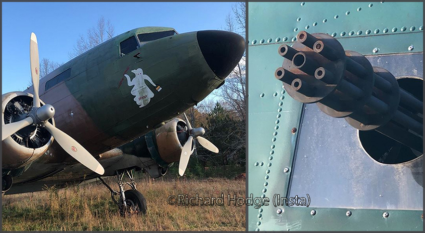 C-47 Spooky gunship N514AC on Mallards Landing, Georgia