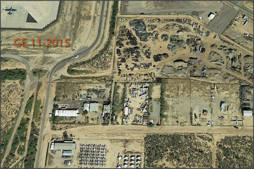 Specialized Aircraft Maintenance yard, Tucson (GE 2015)