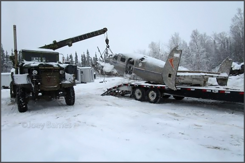 Beech 18 CF-PJG at The Kingdom, 31Jan2020