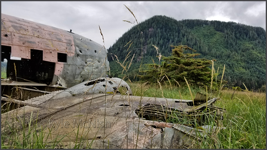 DC-3 (EC-47Q 42-24304) wreck at Klawock, Prince of Wales Island