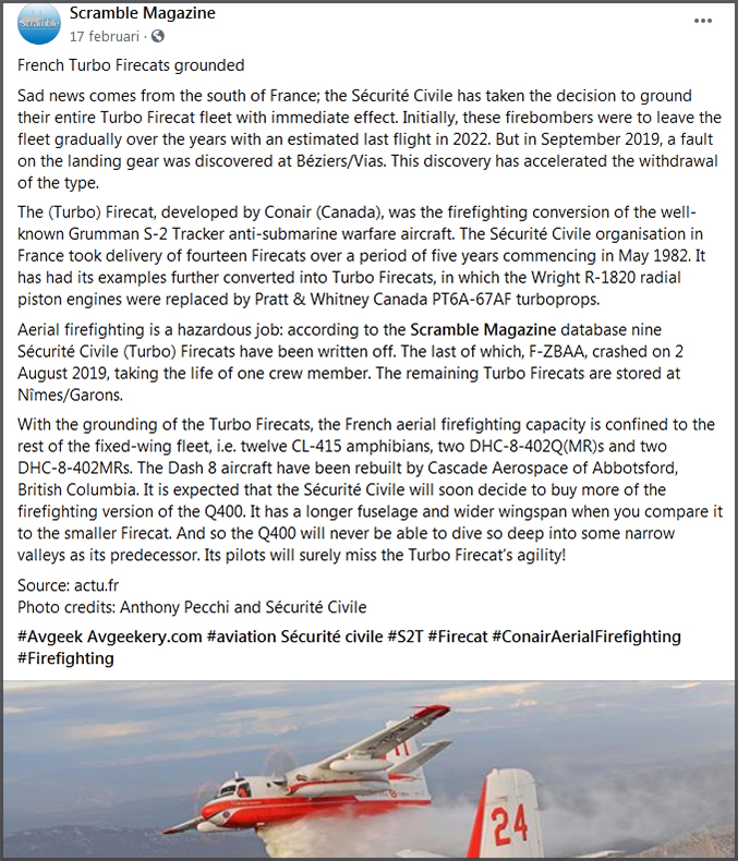 French Turbo Firecats grounded (2020)