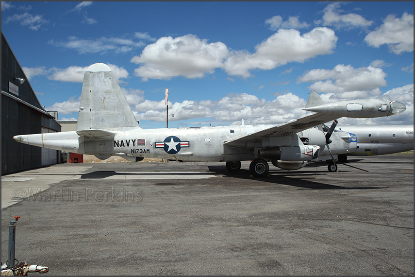 Lockheed P-2 Neptune N173A on the ramp at Greybull AP, Wyoming