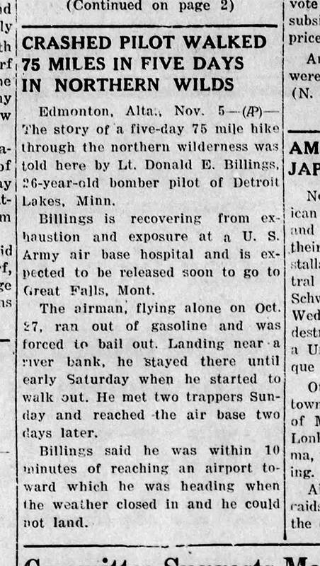 Captain Lt. Donald Billings