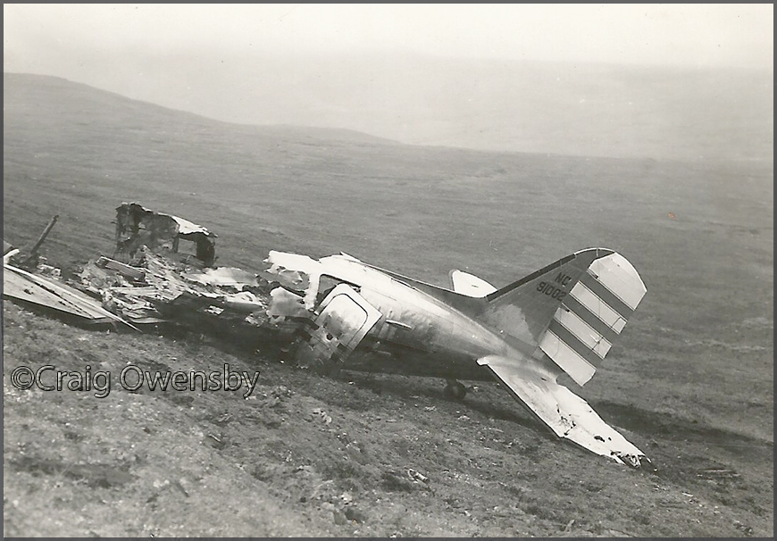 Wreck of DC-3 NC91002 at Nome,AK 1946