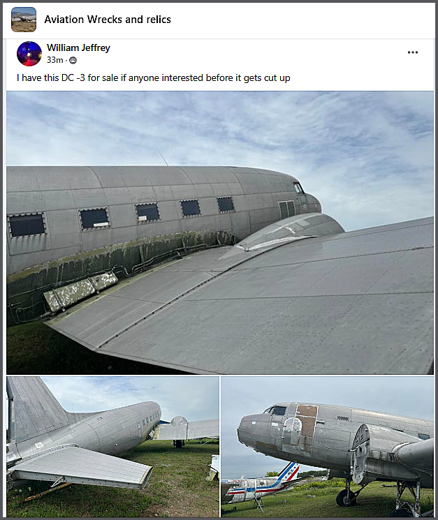 DC-3 c/n 20721 doomed for scrapping
