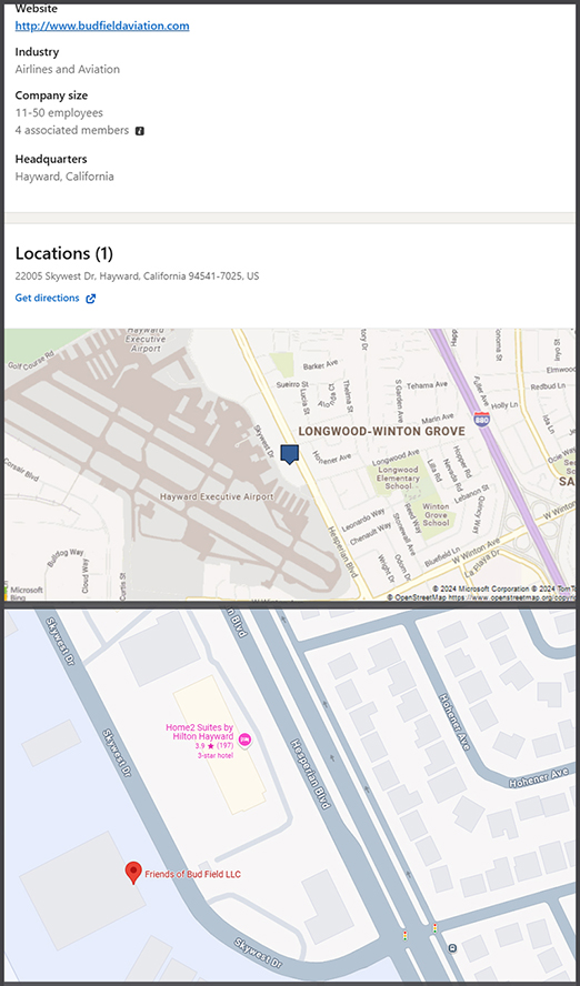 Friends of Bud Field LLC - location