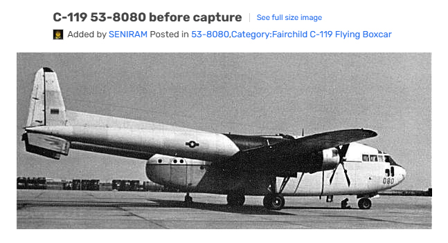C-119 53-8080 USAF