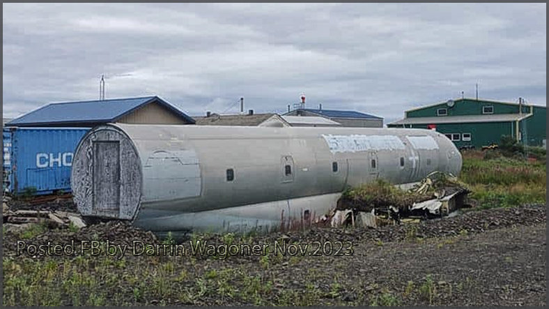 C-97 'shed' in Unalakleet, Alaska