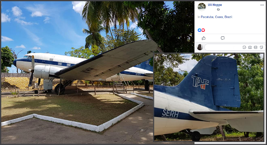 DC-3 at Pacatuba, Brazil by Uli Hoppe