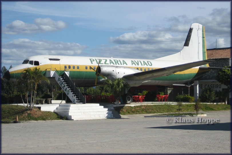 YS-11 PP-CTI in use as restaurant, pizzaria