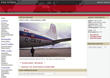 DC-6 C-GBYB, from palinstravels.co.uk Pole-to-Pole