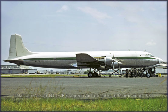 DC-6 N1037F at Miami