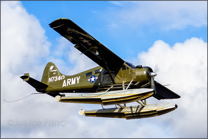 DHC-2 N734Q in take off on 09Sep2019; photo JoeJoe Prince