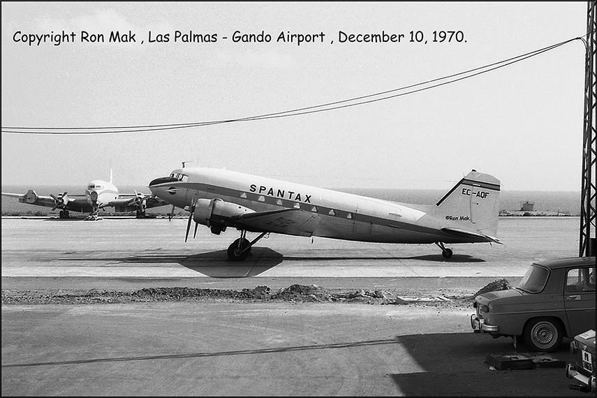 DC-3 EC-AQF of Spantax