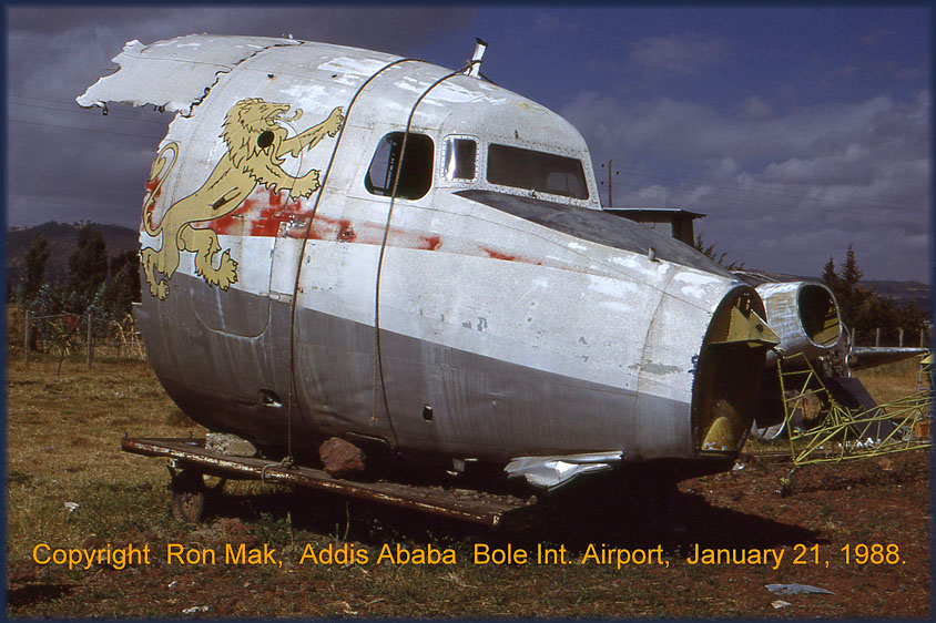 DC-6 cockpit wreck at Addia Ababa mystery