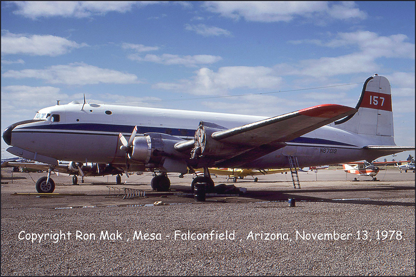N67018 at Mesa Falcon Field, by Ron Mak (1978)